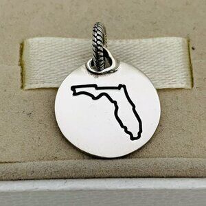 🔥🔥Pandora Florida Round Pendant Exclusive Dangle Charm